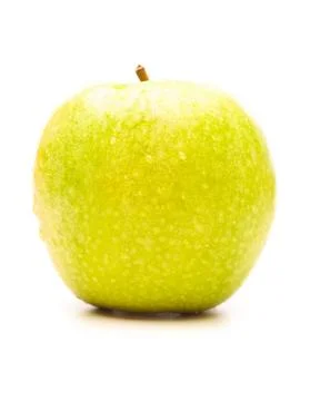 Apple On White Stockfoto's