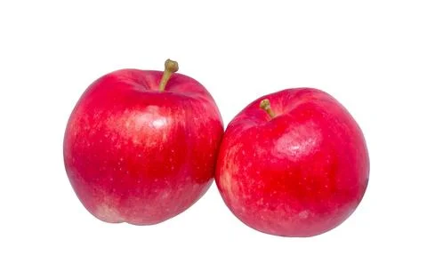 Apple Whole on White background Stock Photos