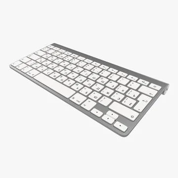 Apple Wireless Keyboard two languages 3D Model