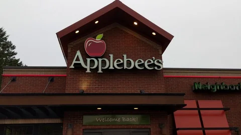 Applebees Sign Stock Footage 108960764