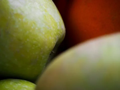 Apples and orange Stock Photos