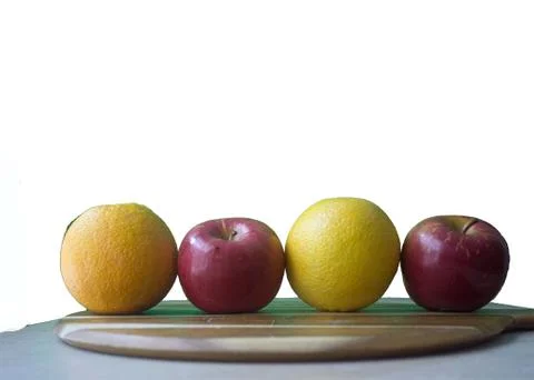 Apples and oranges Stock Photos