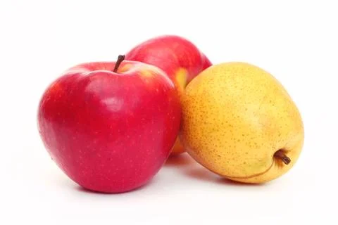 Apples and pear Stock Photos