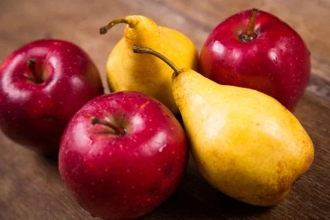 Apples and pears 스톡 사진