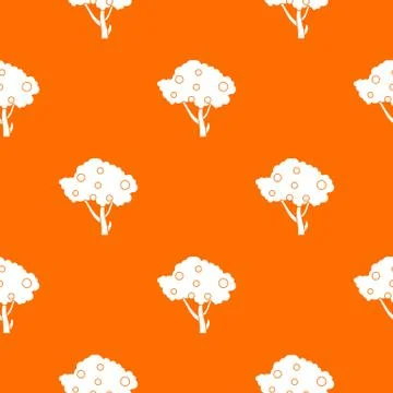 Apples on apple tree branches pattern seamless Stock Illustration