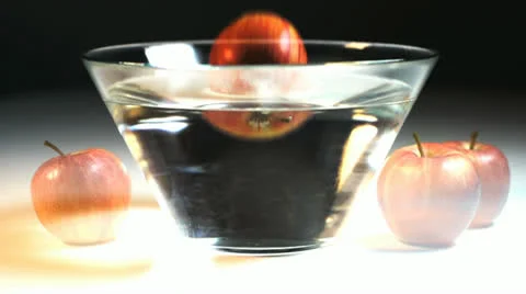 Apples background in slow motion Stock Footage 24735556