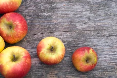 Apples background for a title Stock Photos