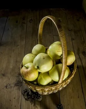 Apples in the basket Foto stock