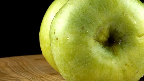 Apples on a black background. Stock-Footage 112633024