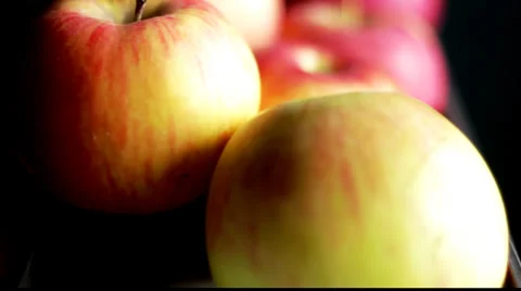 Apples. Camera movement. Stock Footage 35989103