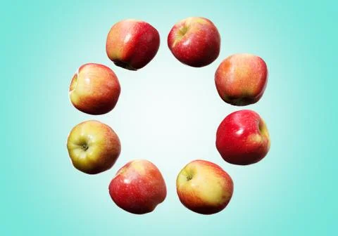 APPLES CIRCLE Foto stock