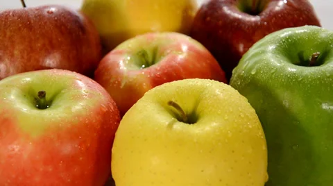 Apples close up Video stock 36142857