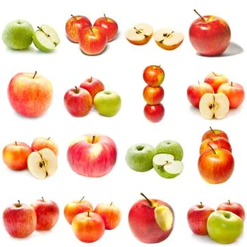 Apples collection Stock Photos