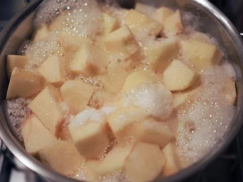 Apples cooking Stock Photos