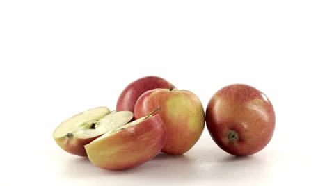 Apples cut in half Vidéo 23732200