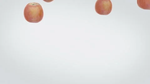 Apples falling and piling up, filling up the screen. Stock Footage 57814438