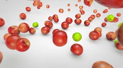 Apples Falling Stock Footage 24707069