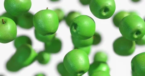 Apples Falling Stock Footage 153869017