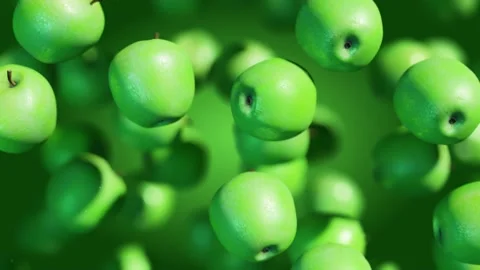 Apples Falling Stock Footage 153869030