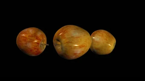 Apples Falling Transition HD Stock Footage 10870410