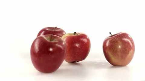 Apples front view Vidéo 23731090