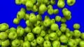 Apples green fill screen transition composite overlay element HD Footage