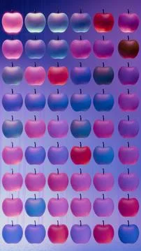 Apples in grid pattern.... 写真素材