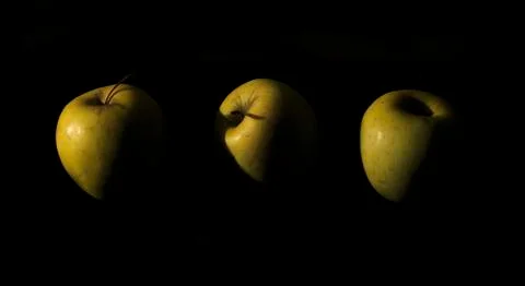 Apples in he shadow Stock Photos