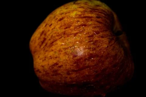 Apples on isolated black background Stock Photos