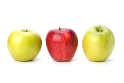 Apples isolated on white background Stock Photos