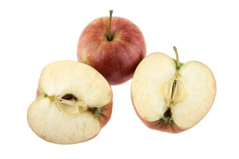 Apples isolated on white background Stock Photos