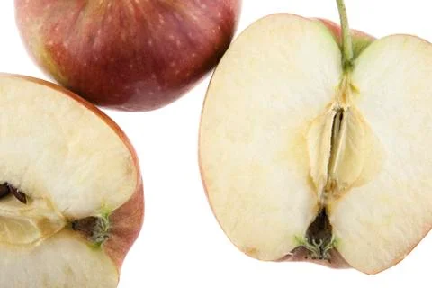 Apples isolated on white background Stock Photos