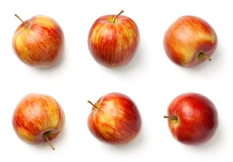 Apples Isolated on White Background Stock Photos