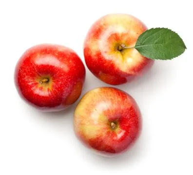 Apples Isolated on White Background Stock Photos