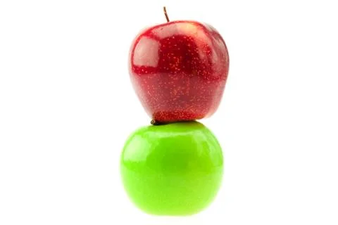 Apples isolated on white Stock Photos