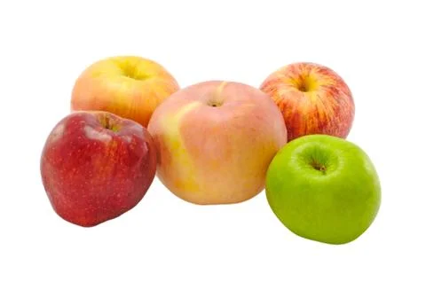 Apples isolated on white 스톡 사진