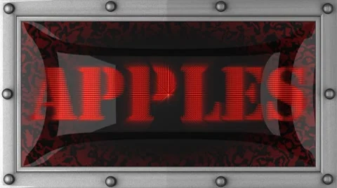 Apples on led Stock Footage 8665199