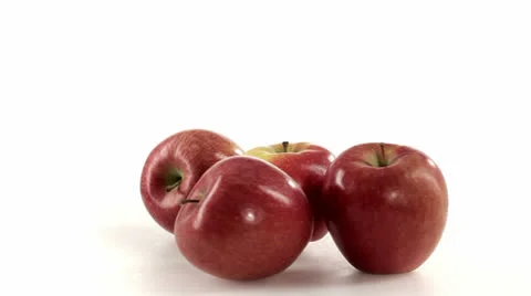 Apples many front view 스톡 동영상 23735006