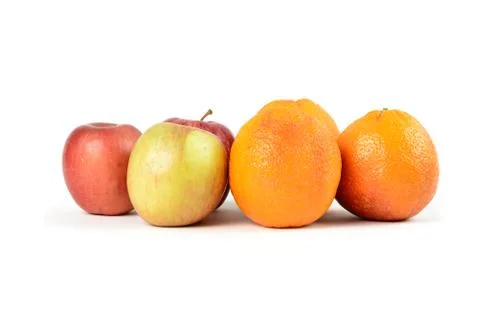 Apples to Oranges Stock Photos