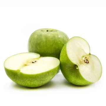 Apples over white Stock-Fotos