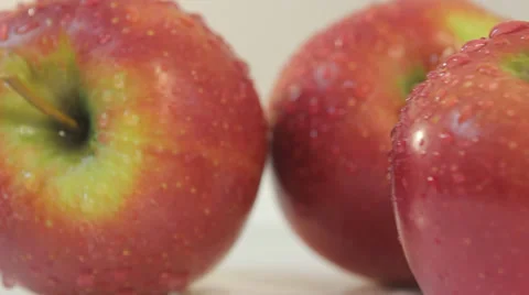 Apples on the rotation table Stock-Footage 38418191