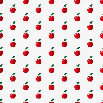 Apples seamless pattern Stock Illustration