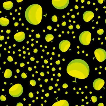 Apples seamless pattern Stock Illustration