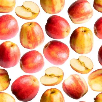 Apples seamless pattern. Illustrazione stock