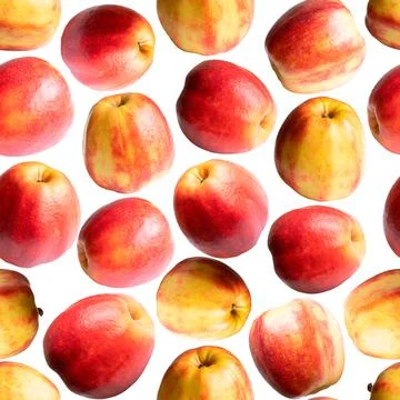 Apples seamless pattern. Illustrazione stock