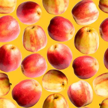 Apples seamless pattern. Illustrazione stock
