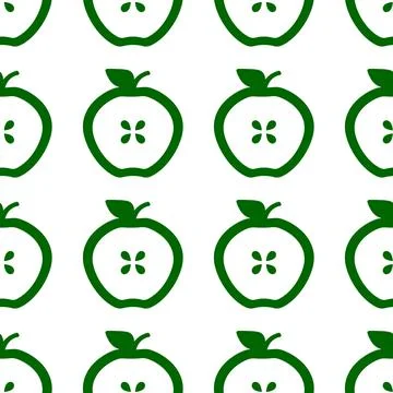 The apples. Seamless pattern, vector. Design for fabric, paper, background, w イラスト素材