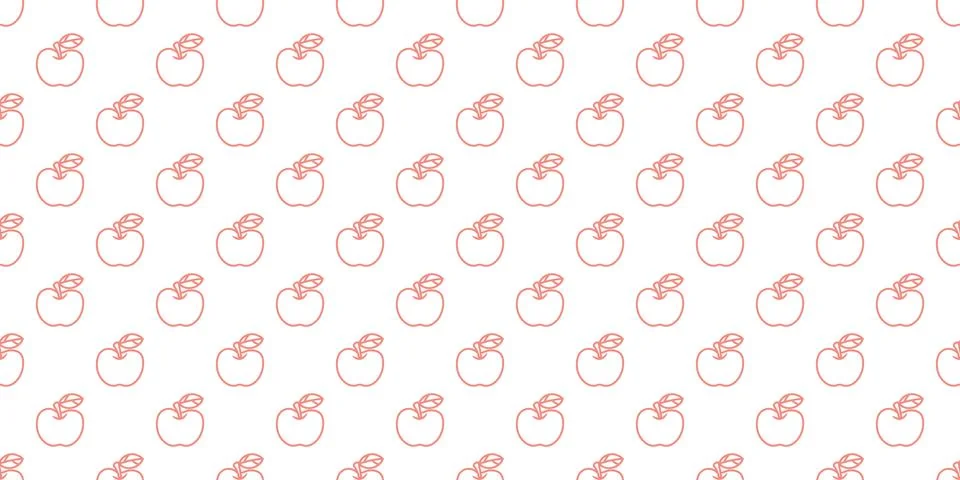 Apples seamless repeat pattern vector background 스톡 일러스트