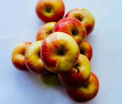 Apples On Table Stock Photos