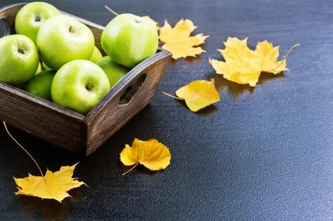 Apples on a table Stock Photos